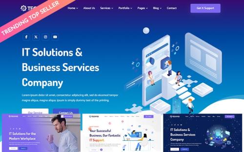 Techvio - IT Solutions & Business Services Multipurpose HTML5 Website Template theme free