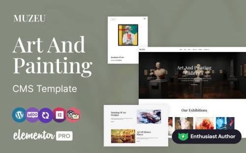 MUZUE - Art and Sculpture Gallery WordPress Elementor Theme theme free